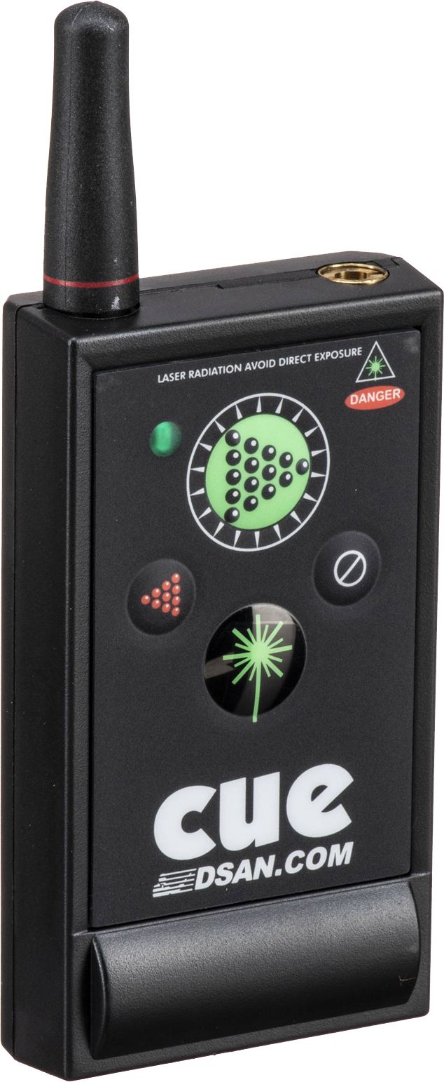 A professional wireless presentation clicker - the traditional way to advance slides in the room.